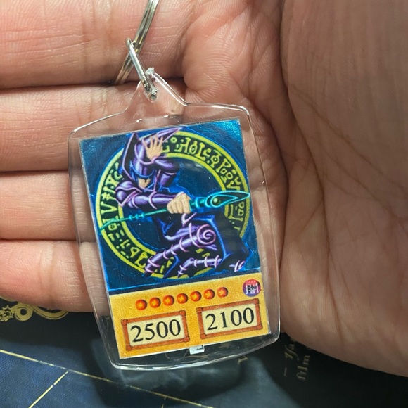 Dark Magician Yugioh Card Keychain Dark Magician Yugioh Card Keychain
